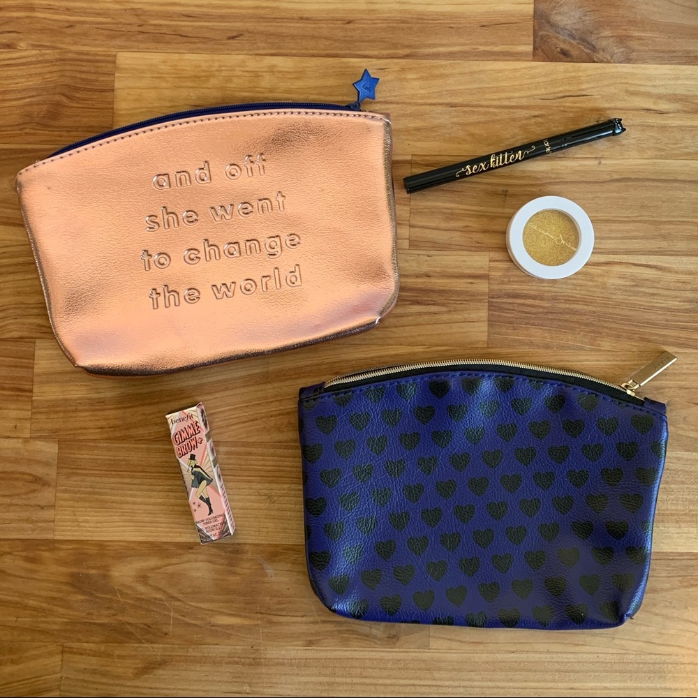 Ipsy Cosmetic Bags, Set of 2